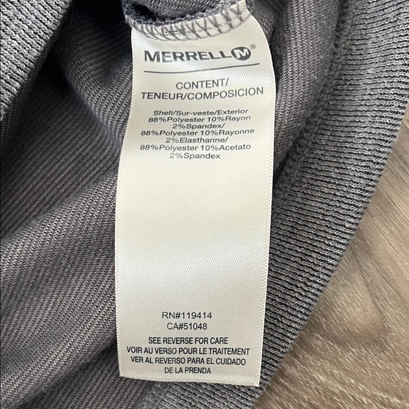 Merrell Gray Ribbed Long Sleeve Top - Picture 4 of 5